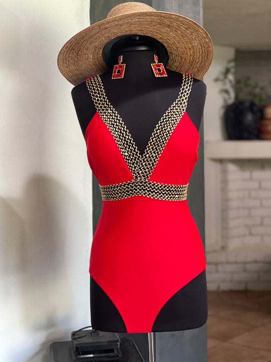 Dream vacay swimsuit (red)