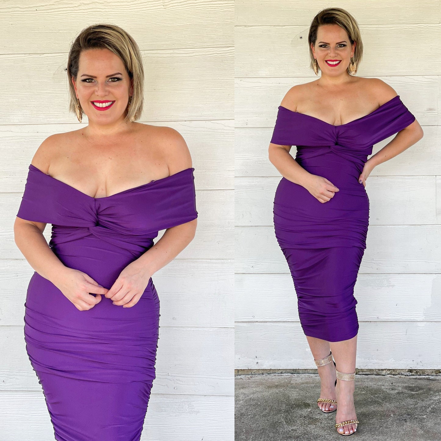 Maribel dress purple