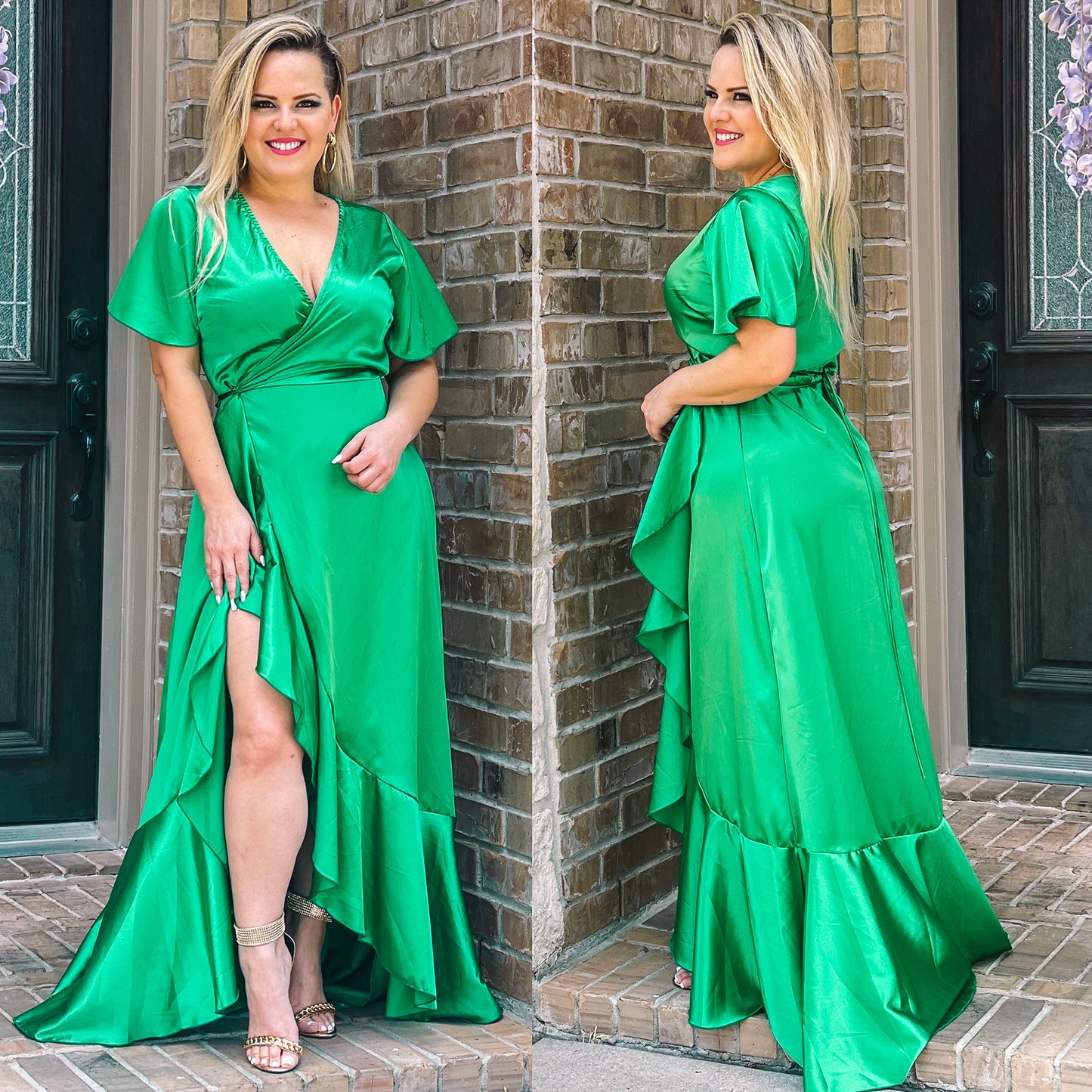 Antonia emerald maxidress