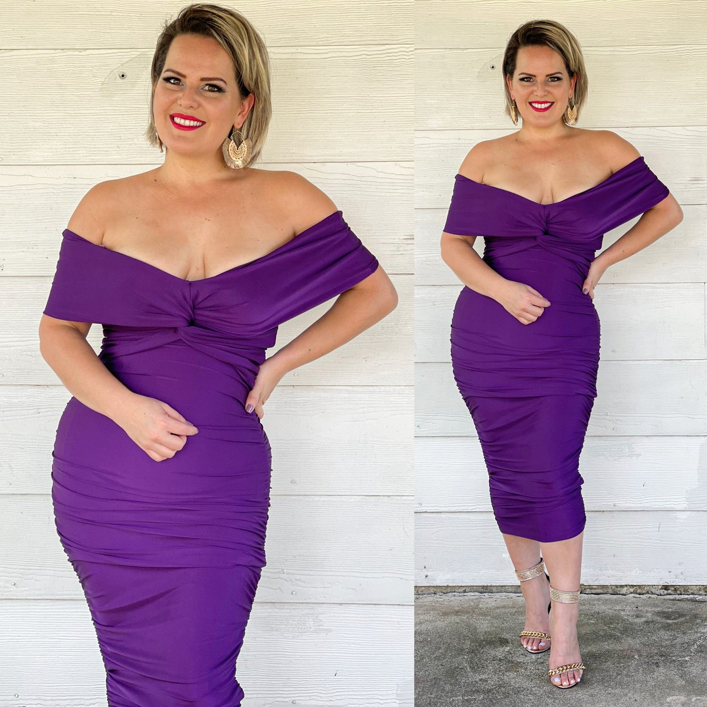 Maribel dress purple