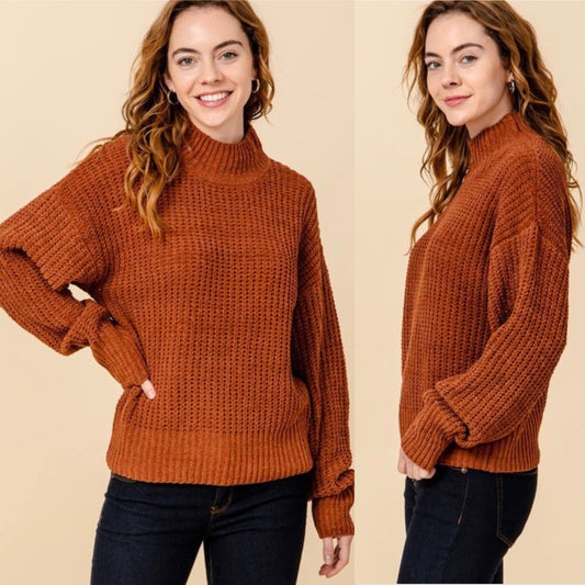 Cinnamon Coffee Sweater - KARINA’S  BOUTIQUE