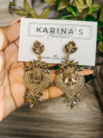 Bomb earrings (brown)