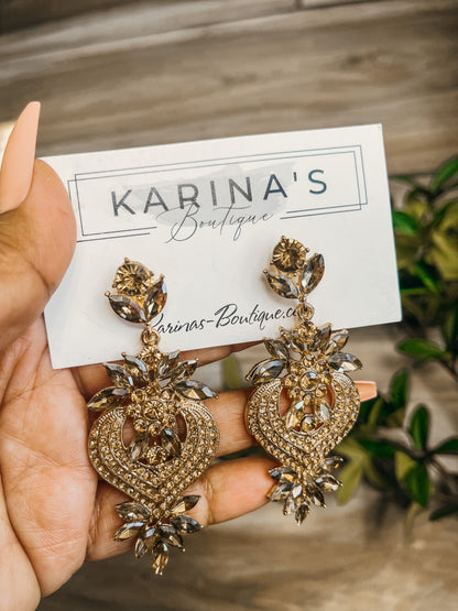 Bomb earrings (brown)