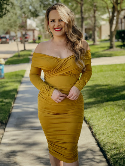 Mayte dress (mustard)