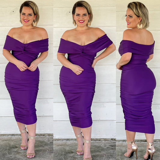 Maribel dress purple