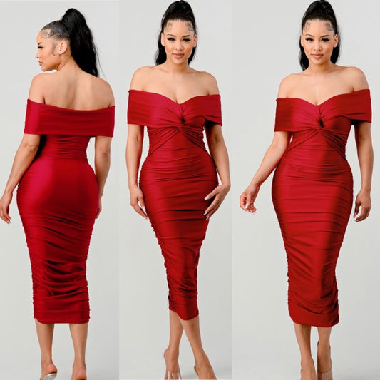 Maribel dress red PRE ORDER 8/11