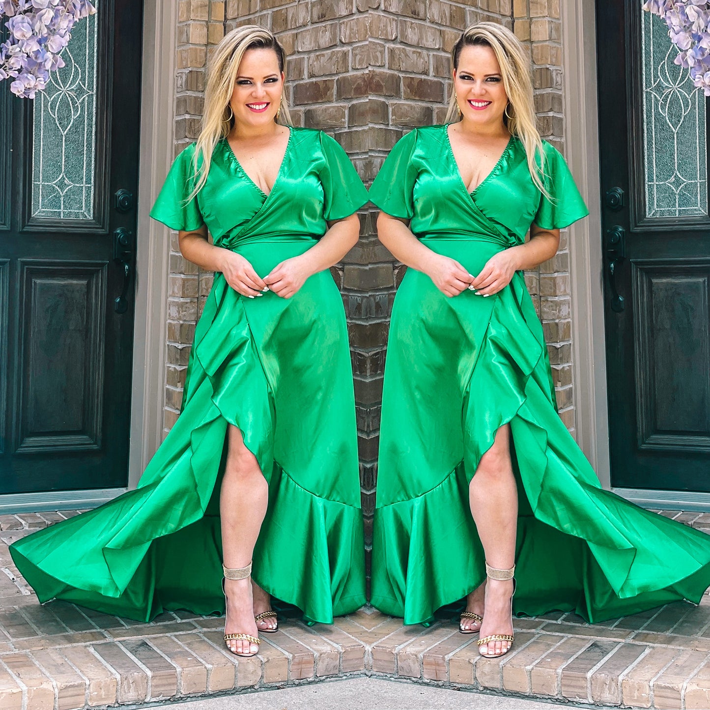 Antonia emerald maxidress