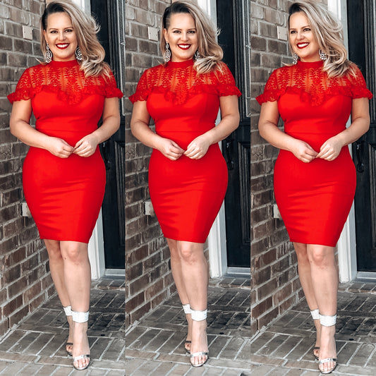 Passion Red Dress - KARINA’S  BOUTIQUE