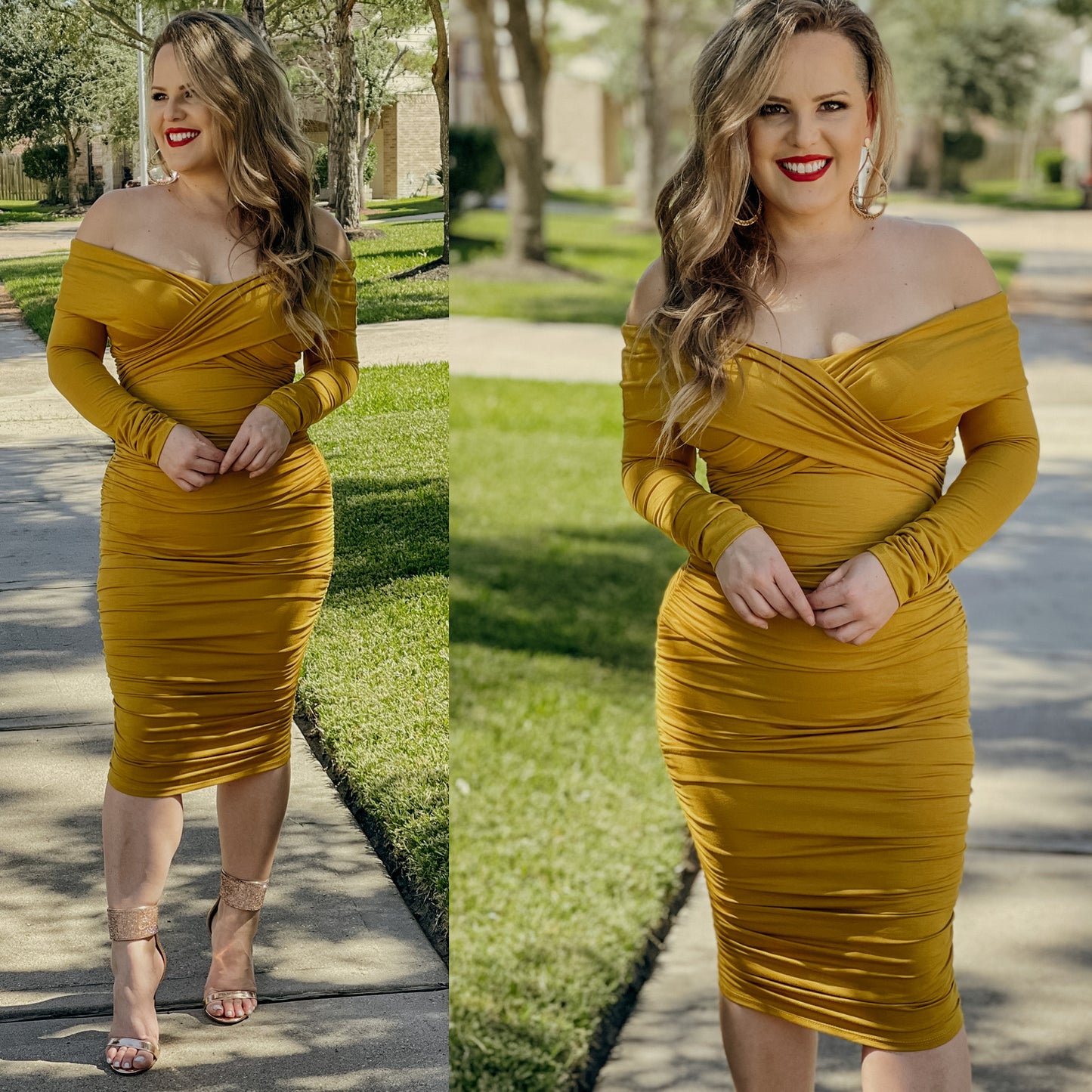 Mayte dress (mustard)