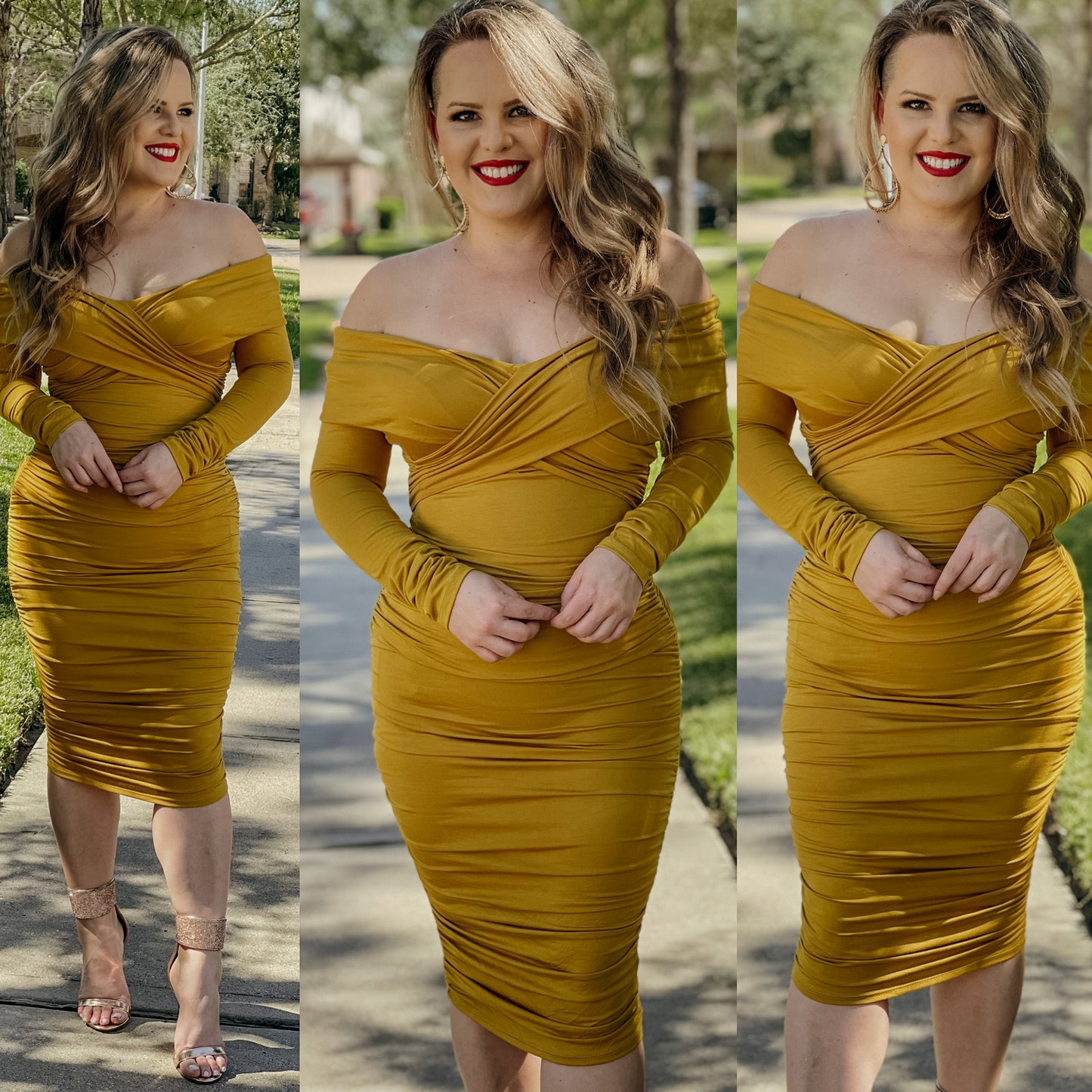 Mayte dress (mustard)