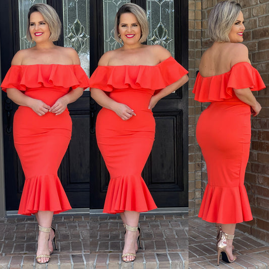 Lola dress (tangerine)