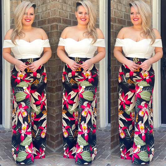 Tropic destination jumpsuit (black) - KARINA’S  BOUTIQUE