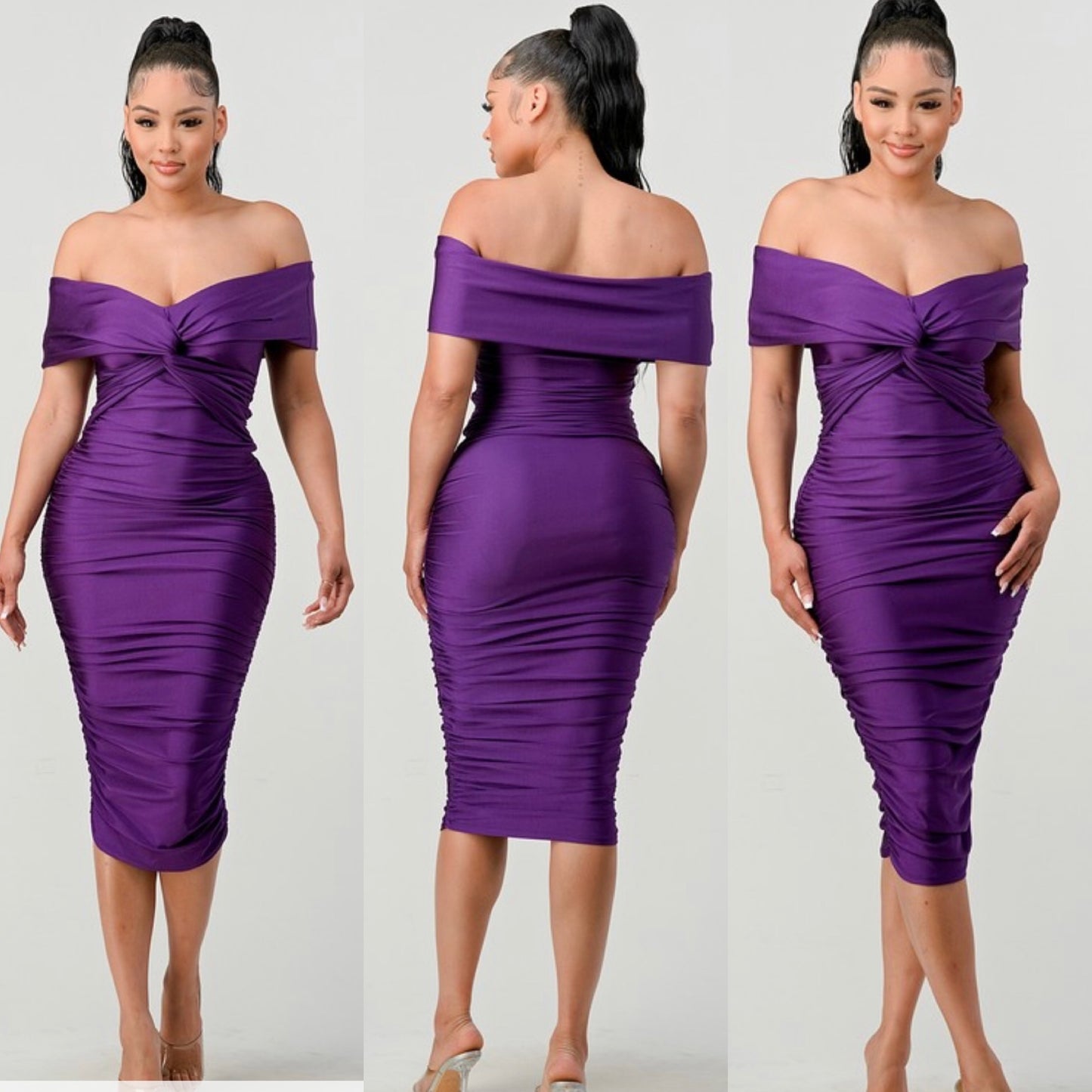 Maribel dress purple