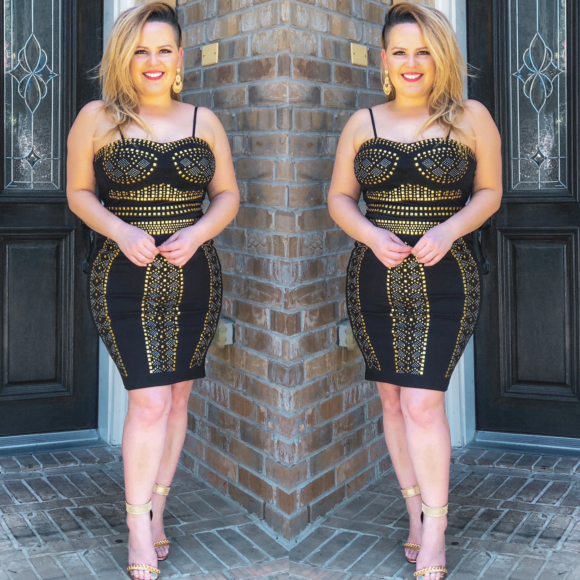 Stud Dress - KARINA’S  BOUTIQUE