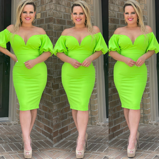 Summer vibe dress green