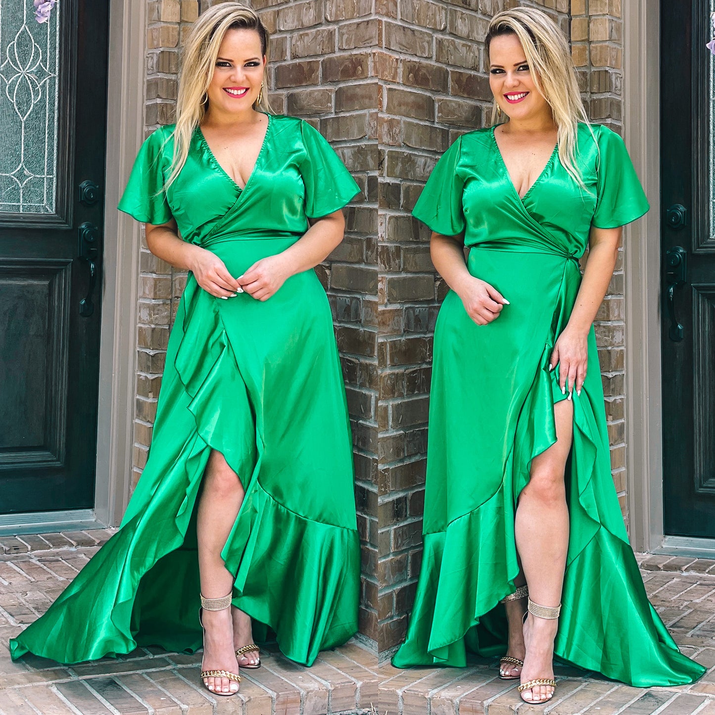 Antonia emerald maxidress