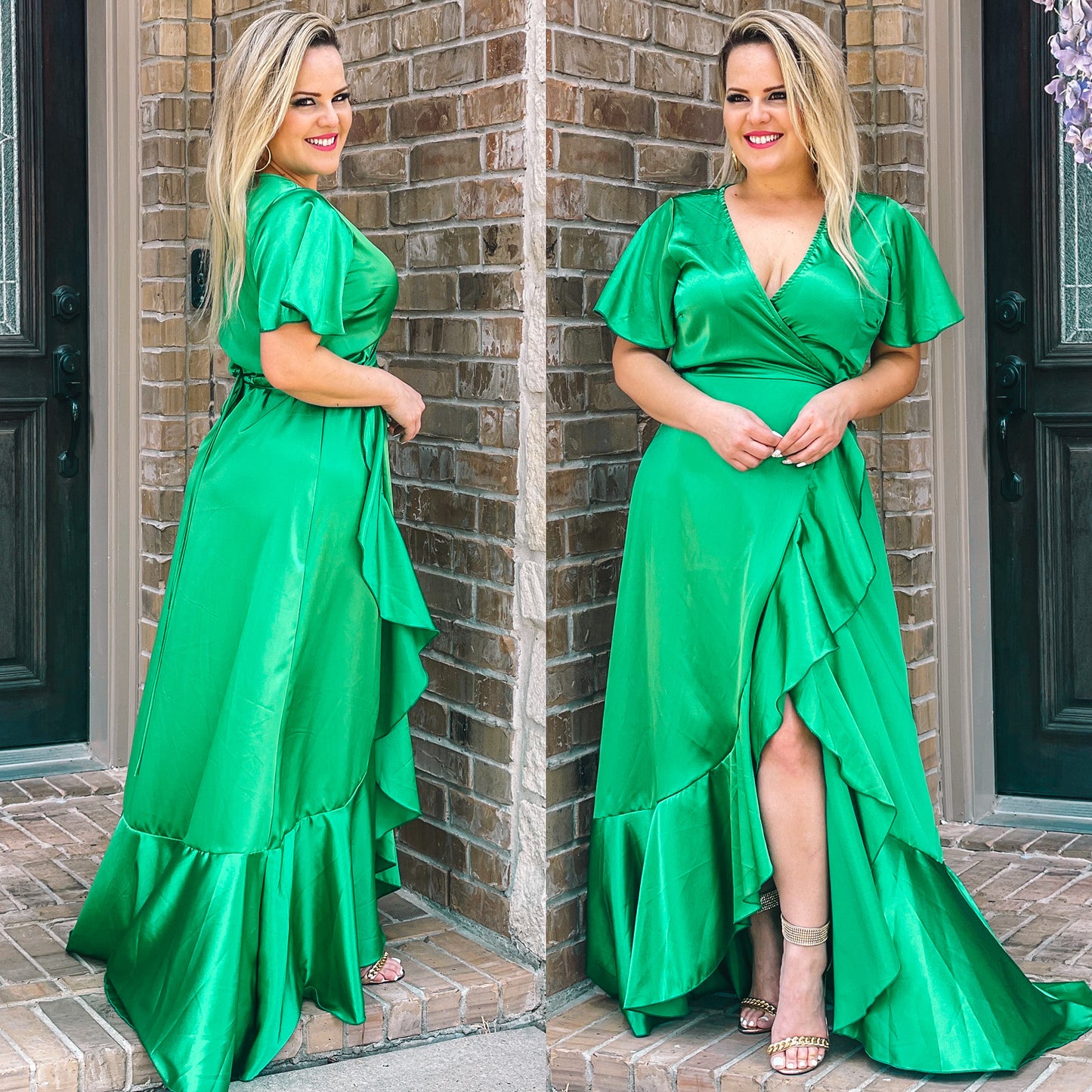 Antonia emerald maxidress