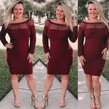 Karo Dress Burgundy - KARINA’S  BOUTIQUE