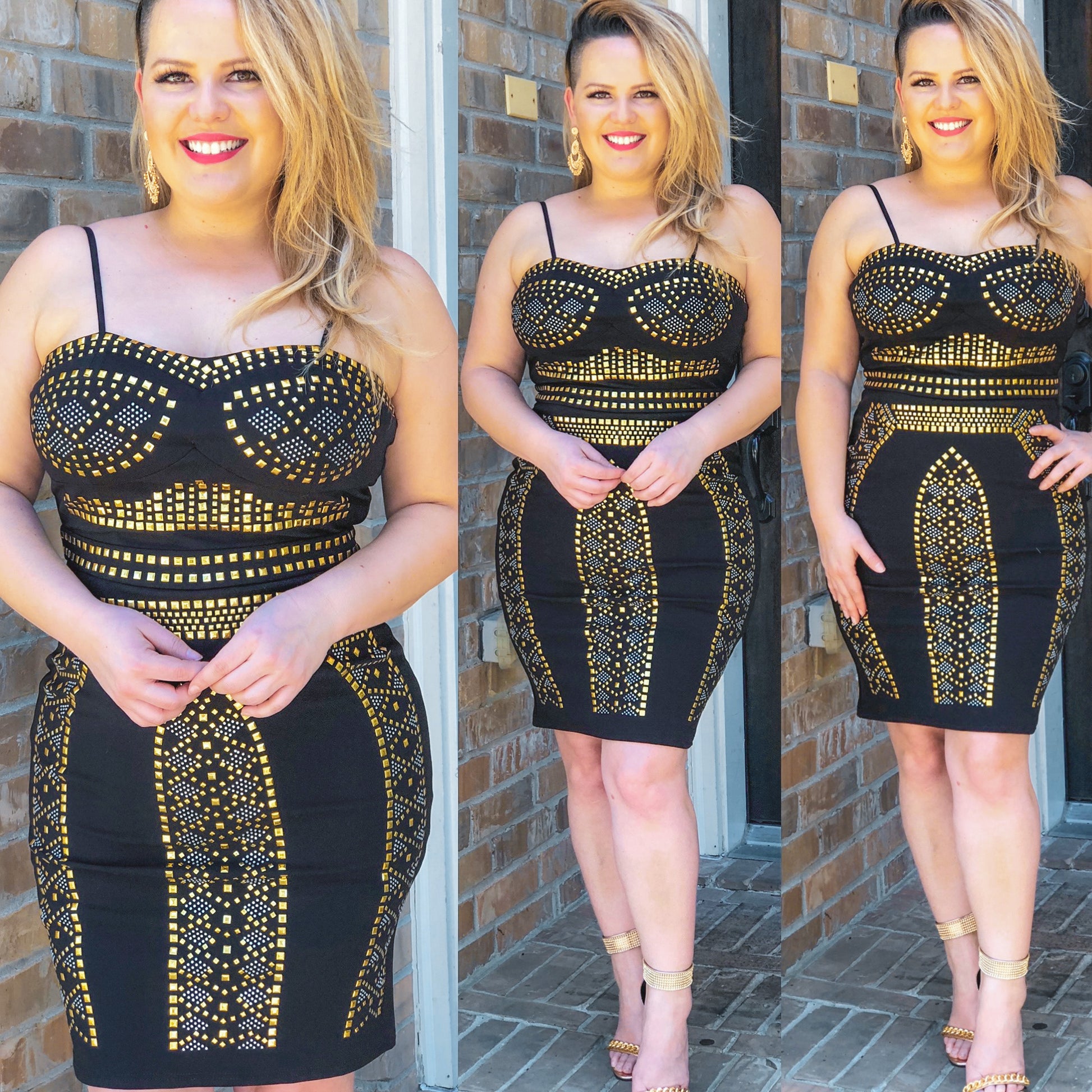 Stud Dress - KARINA’S  BOUTIQUE