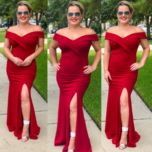 Red rose Maxidress - KARINA’S  BOUTIQUE